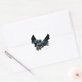 Batman-cellen en -longen ronde sticker (Envelop)