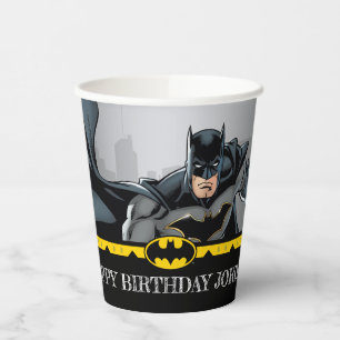 Batman Chalkboard Happy Birthday Papieren Bekers