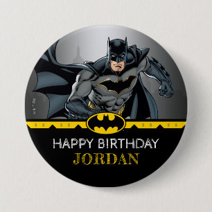 Batman Chalkboard Happy Birthday Ronde Button 7,6 Cm