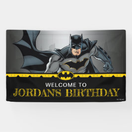 Batman | Chalkboard Happy Birthday Welkom Spandoek