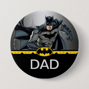 Batman Chalkboard Verjaardag Kindervader Ronde Button 7,6 Cm