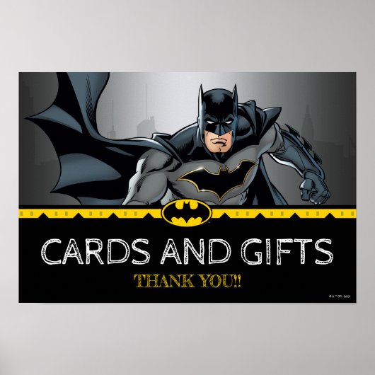 Batman | Chalkboard verjaardagskaarten & geschenkb Poster (Voorkant)