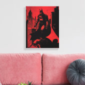Batman Comic Book Illustration Canvas Afdruk (Insitu (Woonkamer))