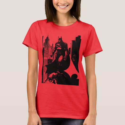 Batman Comic Book Illustration T-shirt (Voorkant)