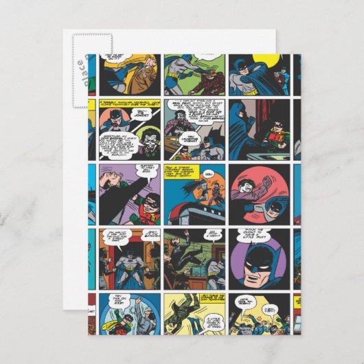 Batman Comic Panel 5x5 Briefkaart (Voorkant / Achterkant)