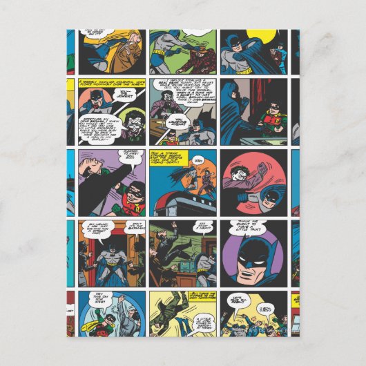Batman Comic Panel 5x5 Briefkaart (Voorkant)
