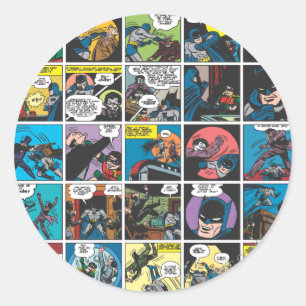 Batman Comic Panel 5x5 Ronde Sticker
