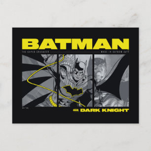 Batman Comic Tri-Panel Graphic Briefkaart