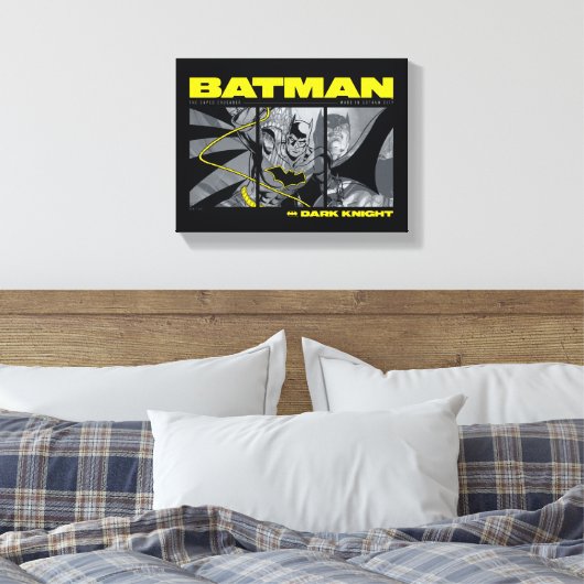 Batman Comic Tri-Panel Graphic Canvas Afdruk (Insitu (Slaapkamer))