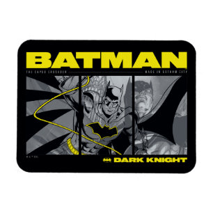 Batman Comic Tri-Panel Graphic Magneet