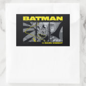 Batman Comic Tri-Panel Graphic Rechthoekige Sticker (Tas)