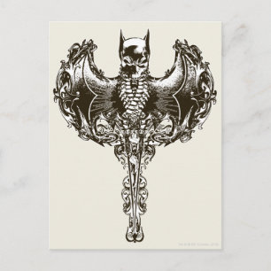 Batman Cowl en Skull Crest Briefkaart