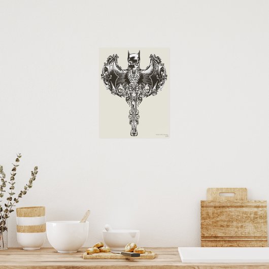 Batman Cowl en Skull Crest Poster (Keuken)