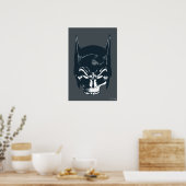 Batman Cowl/Skull-pictogram Poster (Keuken)