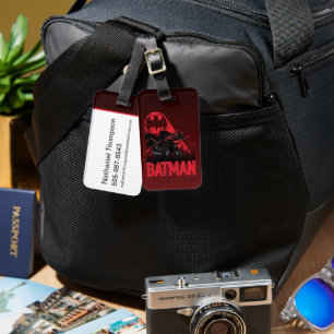 Batman Crimson Bat Signal Bagagelabel
