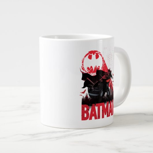 Batman Crimson Bat Signal Extra Grote Beker (Voorkant rechts)