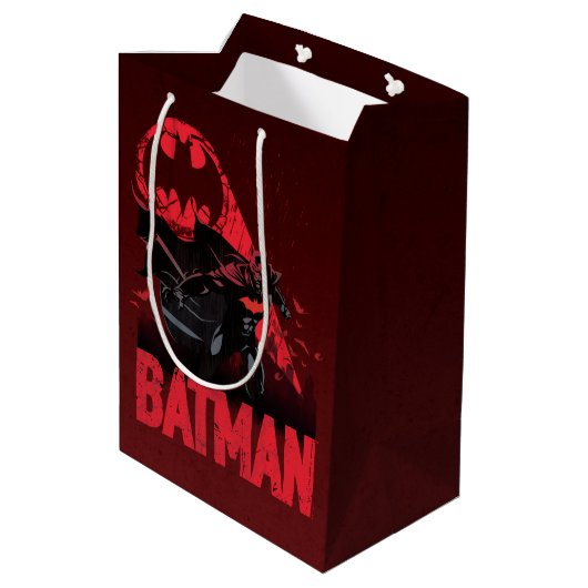 Batman Crimson Bat Signal Medium Cadeauzakje (Achterkant Gekanteld)