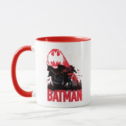 Batman Crimson Bat Signal Mok (Links)