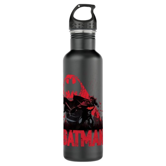 Batman Crimson Bat Signal Waterfles (Voorkant)
