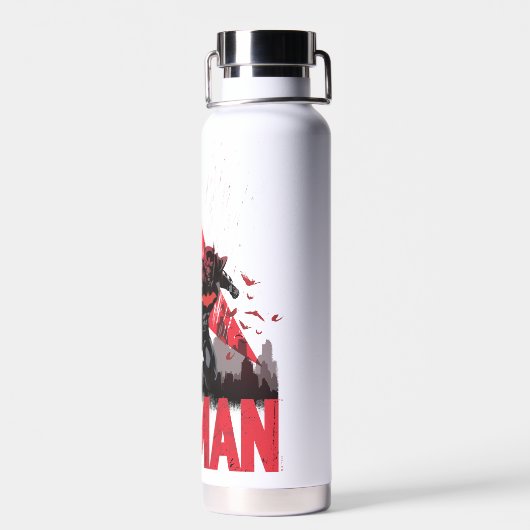 Batman Crimson Bat Signal Waterfles (Achterkant)