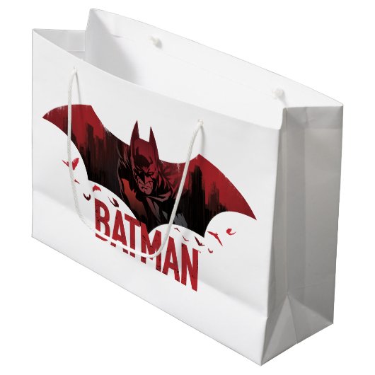 Batman Crimson Gotham Icon Groot Cadeauzakje (Voorkant Gekanteld)