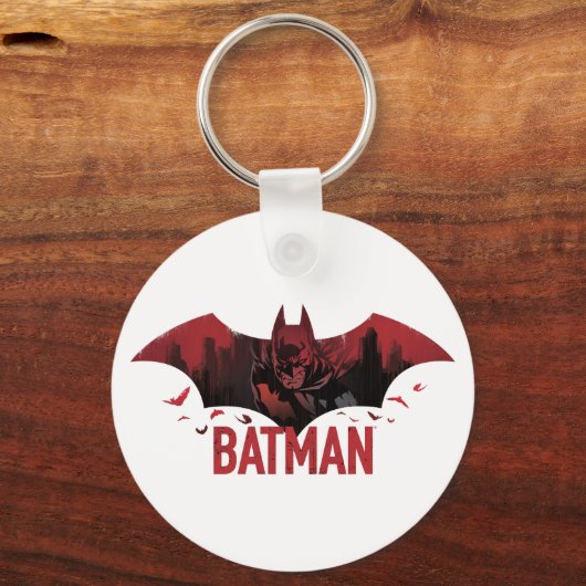 Batman Crimson Gotham Icon Sleutelhanger (Achterkant)