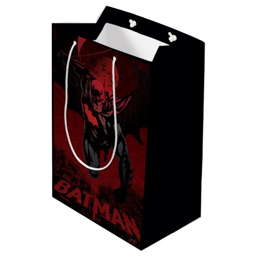 Batman Crimson Leap Medium Cadeauzakje (Achterkant Gekanteld)
