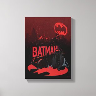 Batman Crimson Rain Canvas Afdruk