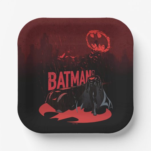 Batman Crimson Rain Papieren Bordje (Voorkant)