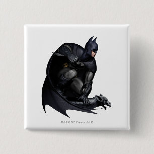 Batman Crouching Vierkante Button 5,1 Cm