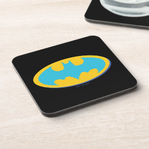 Batman Cyaan Stripesymbool Bier Onderzetter