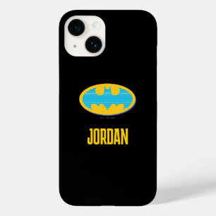 Batman   Cyaan Stripesymbool Case-Mate iPhone 14 Hoesje