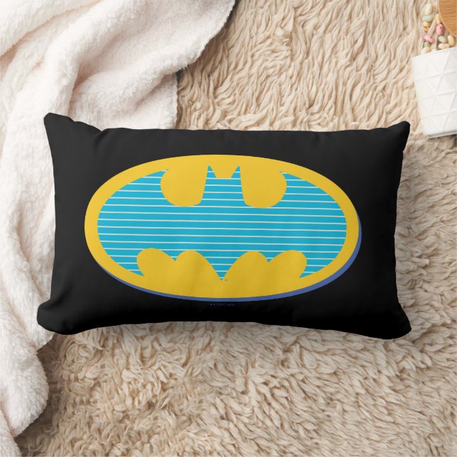 Batman | Cyaan Stripesymbool Kussen (Deken)