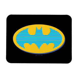 Batman   Cyaan Stripesymbool Magneet