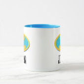 Batman | Cyaan Stripesymbool Mok (Midden)