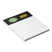 Batman | Cyaan Stripesymbool Notitieblok (Schuin)