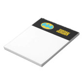 Batman | Cyaan Stripesymbool Notitieblok (Gedraaid)
