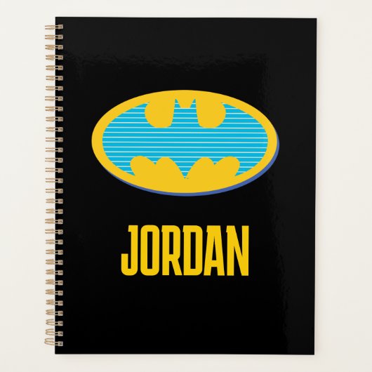 Batman | Cyaan Stripesymbool Planner (Voorkant)