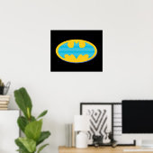 Batman | Cyaan Stripesymbool Poster (Thuiskantoor)