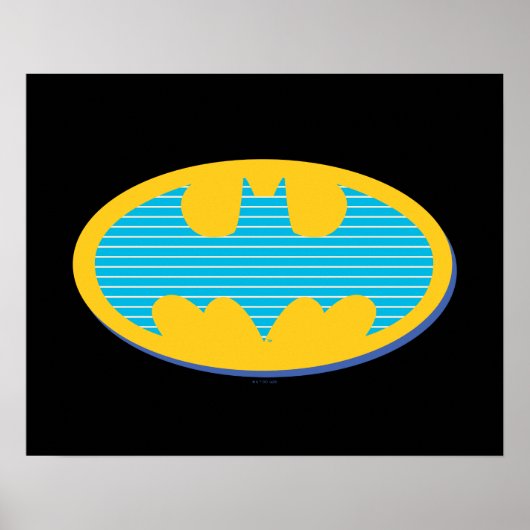 Batman | Cyaan Stripesymbool Poster (Voorkant)