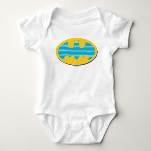 Batman | Cyaan Stripesymbool Romper (Voorkant)