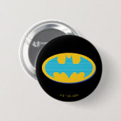 Batman | Cyaan Stripesymbool Ronde Button 5,7 Cm (Voorkant /achterkant)