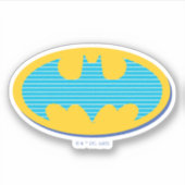 Batman | Cyaan Stripesymbool Sticker (Voorkant)