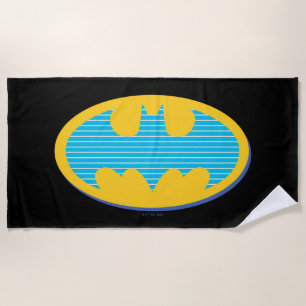 Batman   Cyaan Stripesymbool Strandlaken