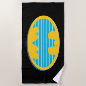 Batman | Cyaan Stripesymbool Strandlaken (Voorkant)