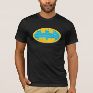 Batman   Cyaan Stripesymbool T-shirt