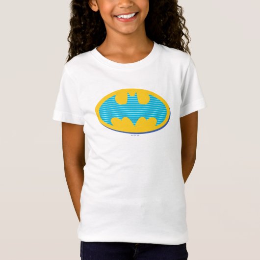 Batman | Cyaan Stripesymbool T-shirt (Voorkant)