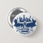 Batman Dark Knight | Cityscape Blue Logo Ronde Button 5,7 Cm (Voorkant /achterkant)