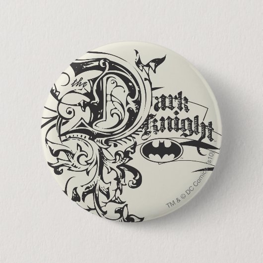 Batman Dark Knight |  LOGO Ronde Button 5,7 Cm (Voorkant)
