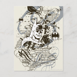 Batman Dark Knight Manuscript Montage Briefkaart